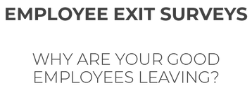 Employee exit surveys. Why are your good employees leaving? title text